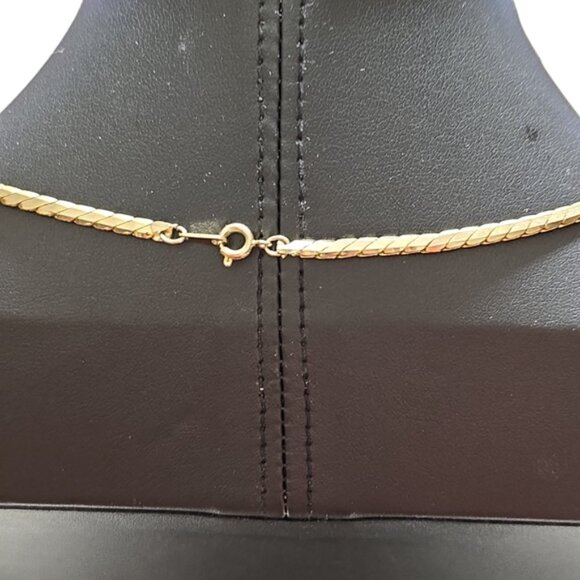 18inchGold Tone Chain with beads Necklace L11 - Picture 4 of 4